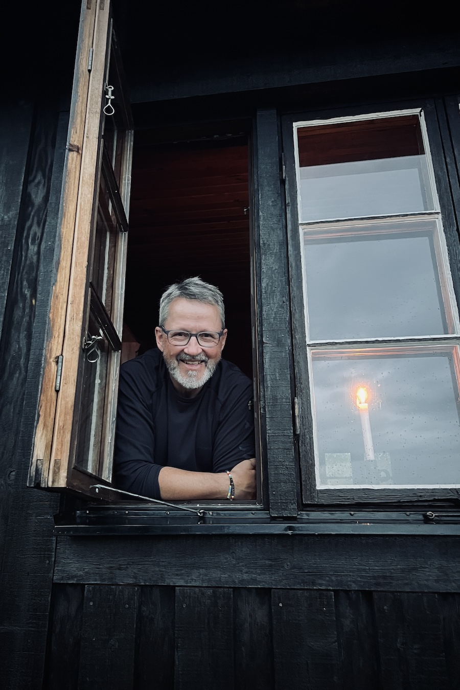 Arno Helfer in Schwedisch Lappland
