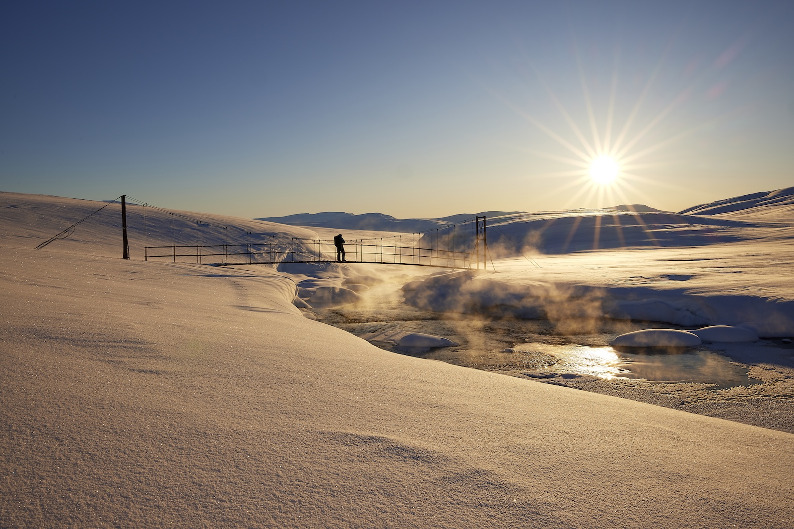 Einsame Winterlandschaft am Nordkalottleden, Schwedisch Lappland